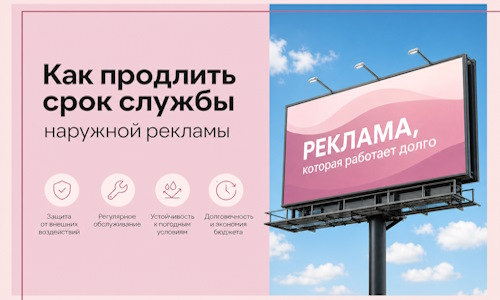 Как продлить срок службы наружной рекламы в  Биробиджане