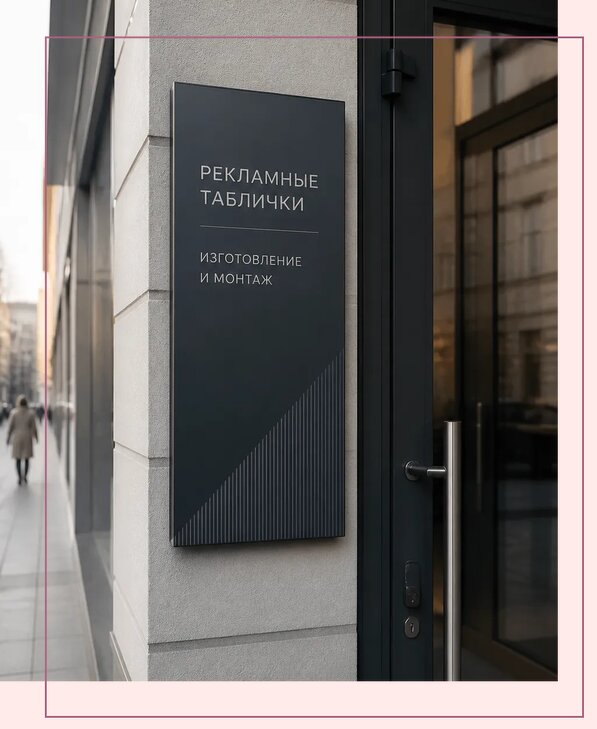 Рекламные таблички в Биробиджане по цене от 4562 р. | Аванза-Брб