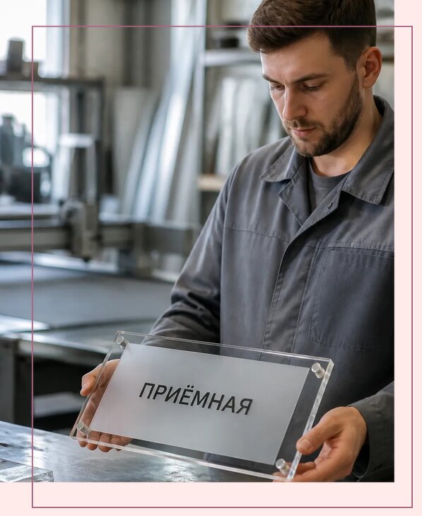 Таблички из оргстекла на заказ в Биробиджане от 3954 р. | Аванза-Брб