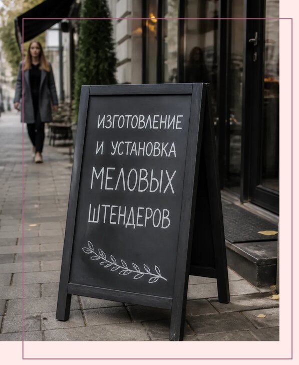 Меловые штендеры в Биробиджане по цене от 6590 р. | Аванза-Брб